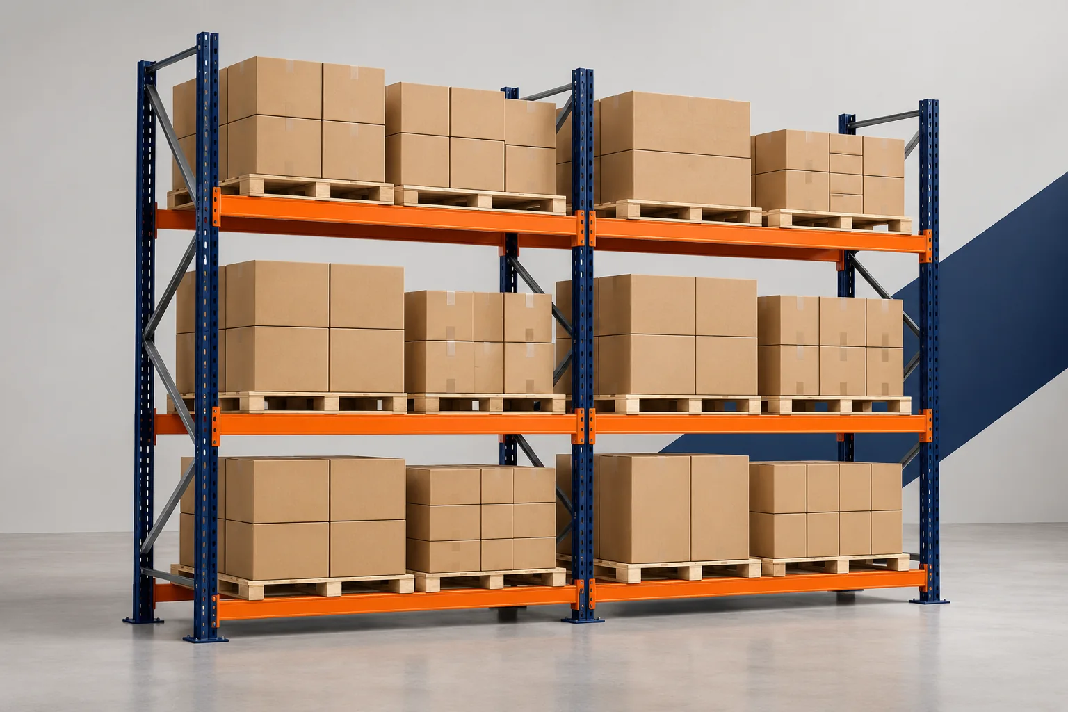 أنظمة التخزين الانتقائي (Selective Pallet Racking)
