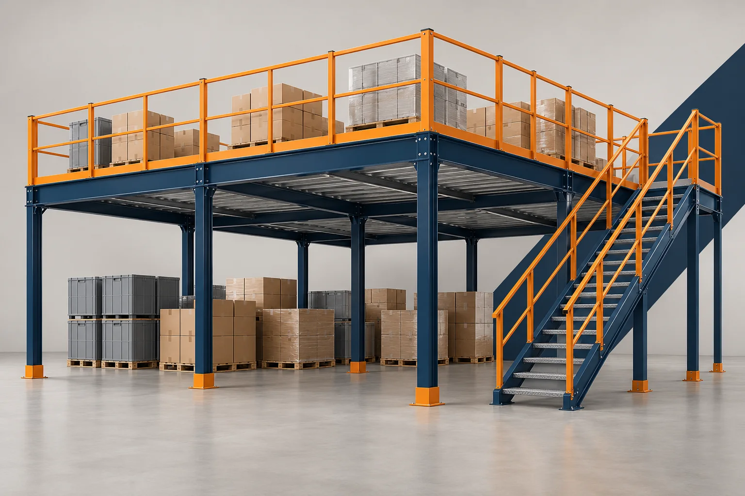 أنظمة الميزانين والطوابق الإضافية (Mezzanine Systems)